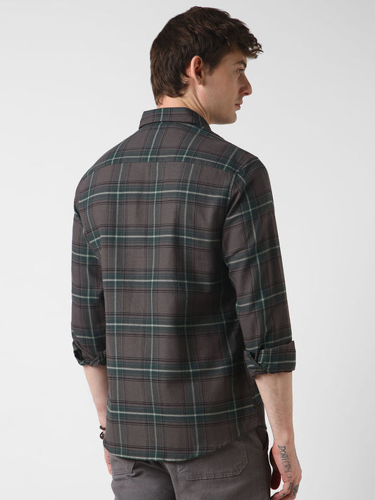 Premium Giza Cotton Multicolour Tartan Checked Shirt