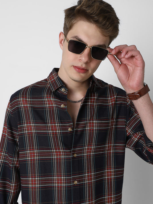 Voguish Multicolor Checkered Shirt