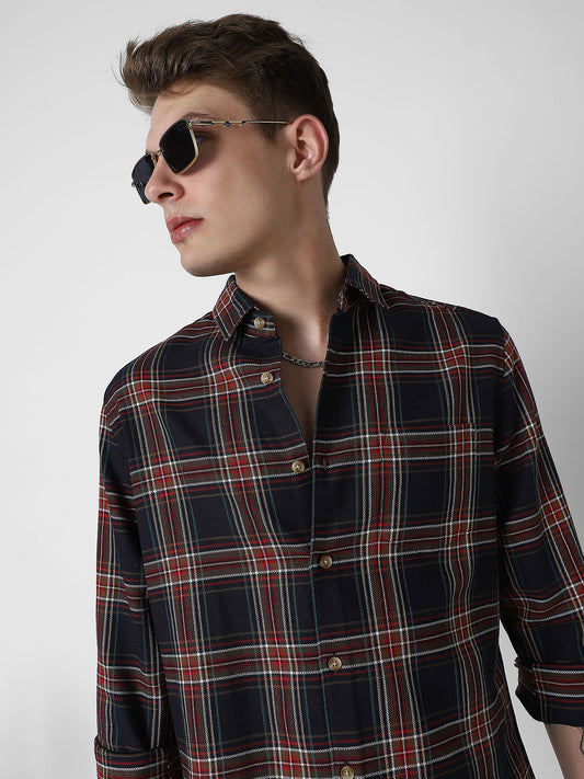 Voguish Multicolor Checkered Shirt
