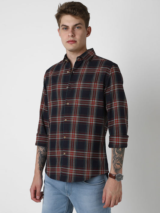 Voguish Multicolor Checkered Shirt