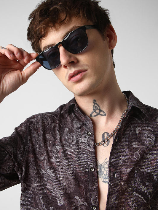Radiant Monochrome Crushed Shirt