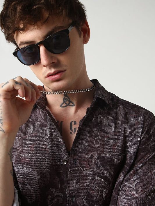Radiant Monochrome Crushed Shirt