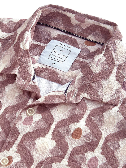 Multicolour Printed Crushed Shirt