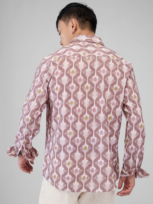 Multicolour Printed Crushed Shirt