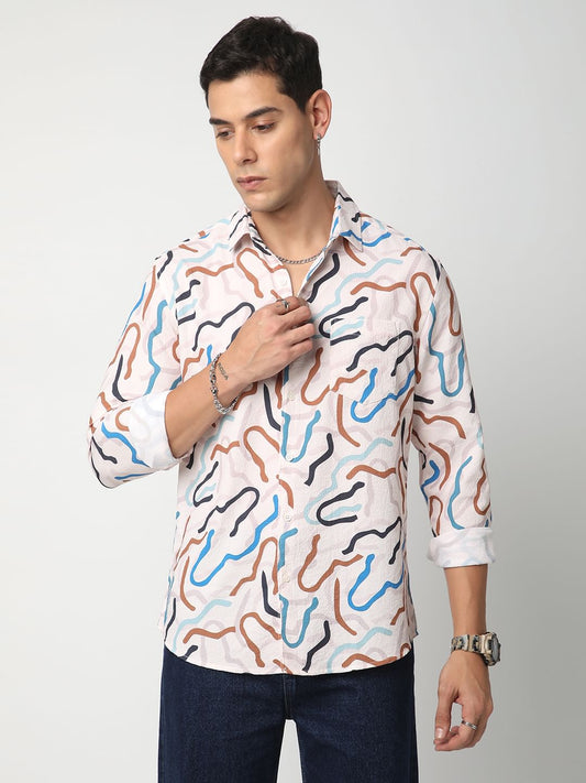 Modish Multicolour Crushed Shirt
