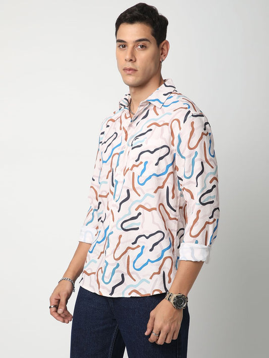 Modish Multicolour Crushed Shirt