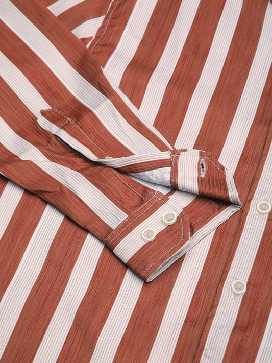 Crimson Red Luxe Jacquard Shirt