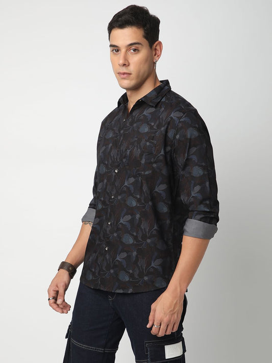 Debonair Black Floral Shirt