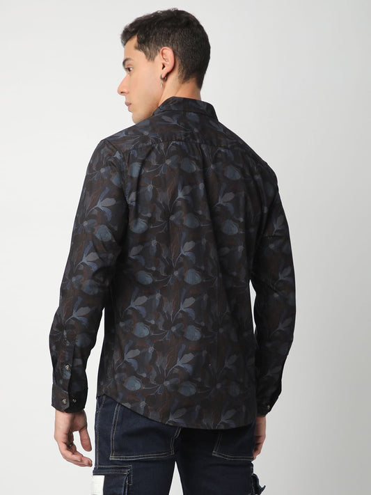 Debonair Black Floral Shirt