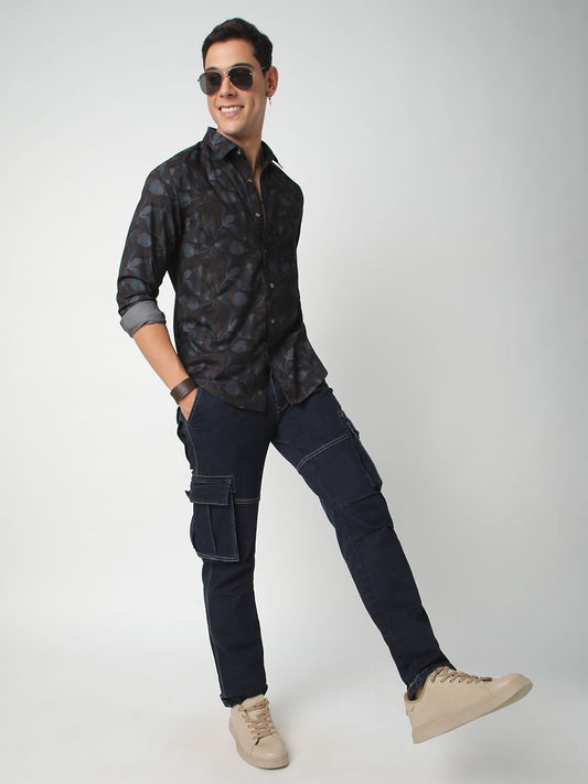 Debonair Black Floral Shirt