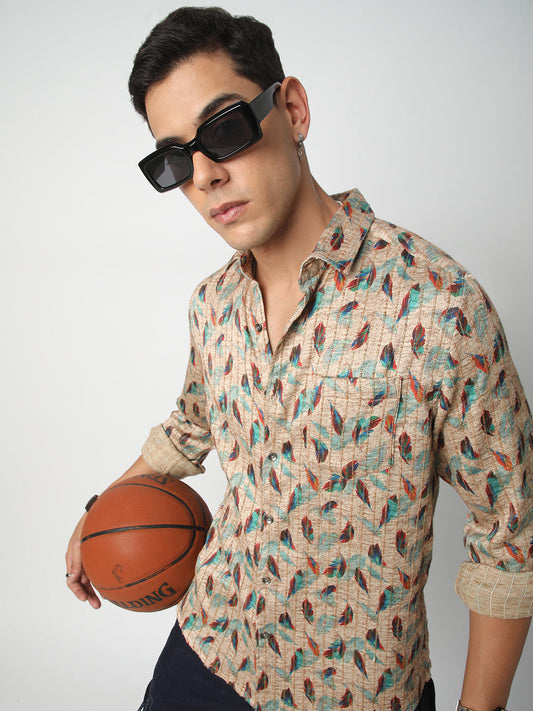 Jamboree Feathery Striped Shirt
