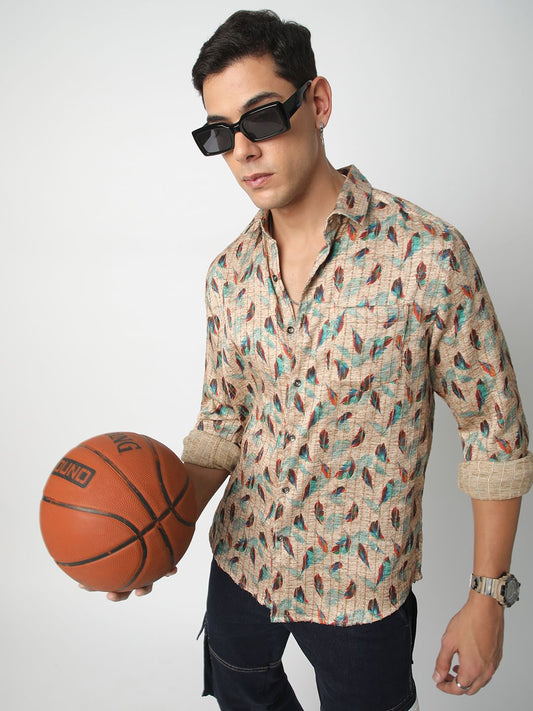 Jamboree Feathery Striped Shirt