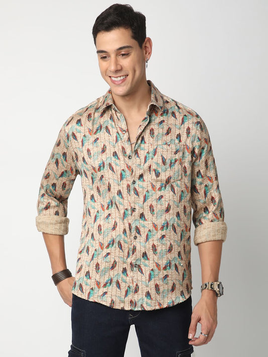 Jamboree Feathery Striped Shirt