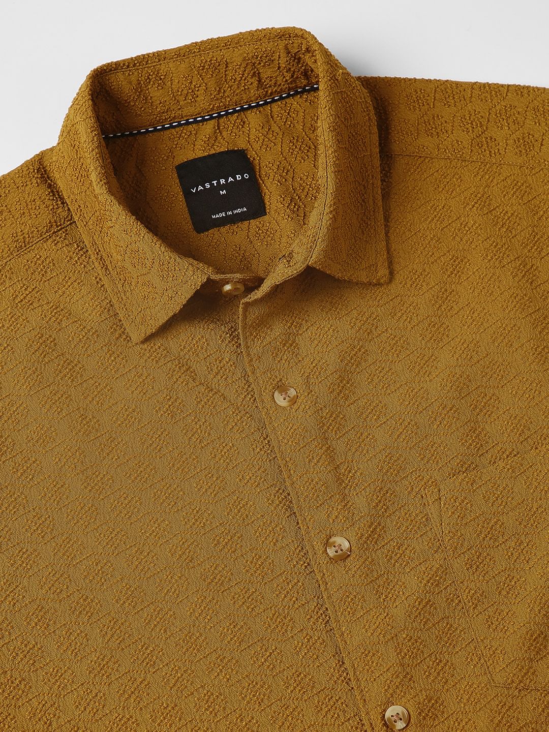 Mustard Jacquard Shirt