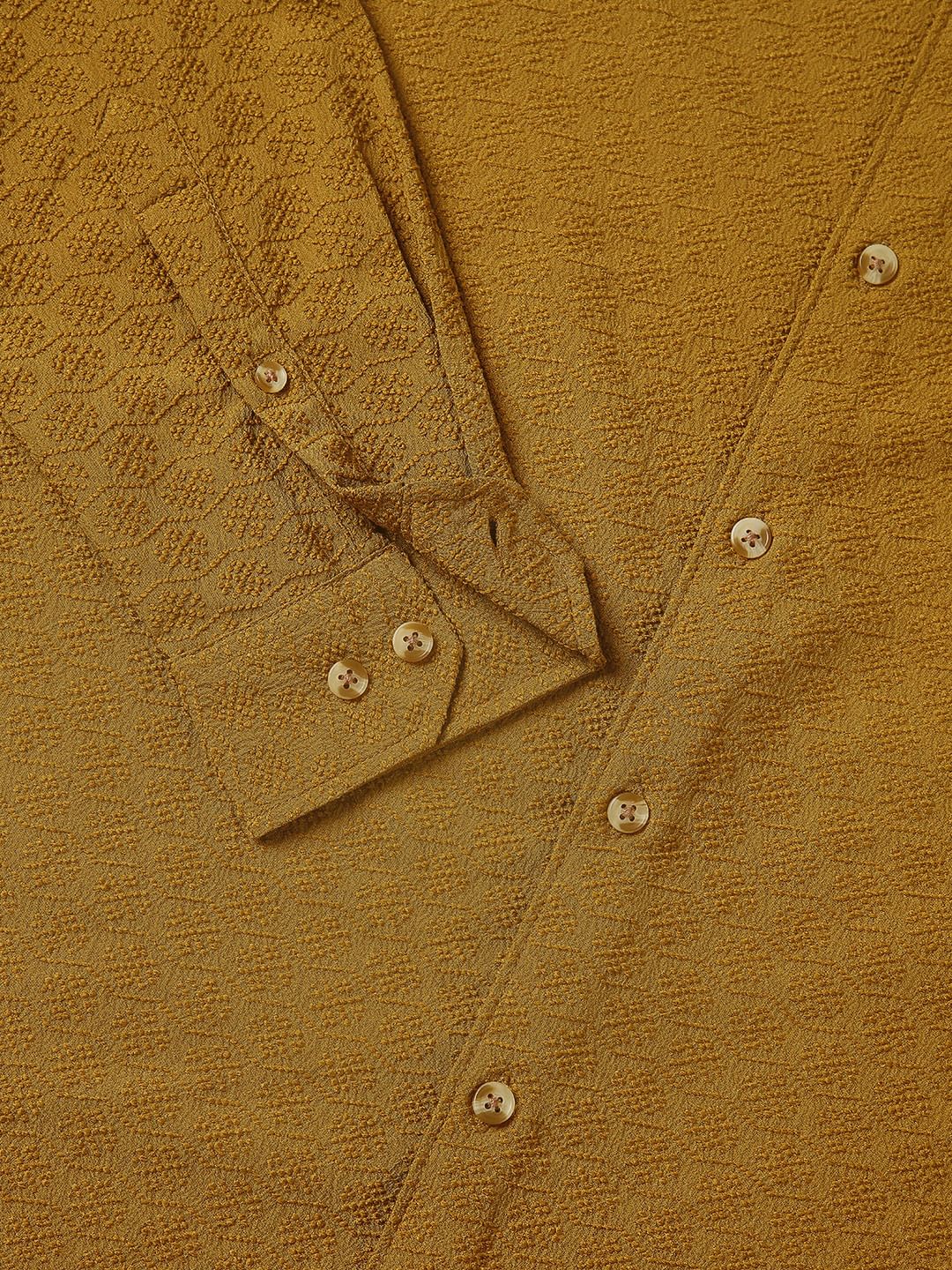 Mustard Jacquard Shirt