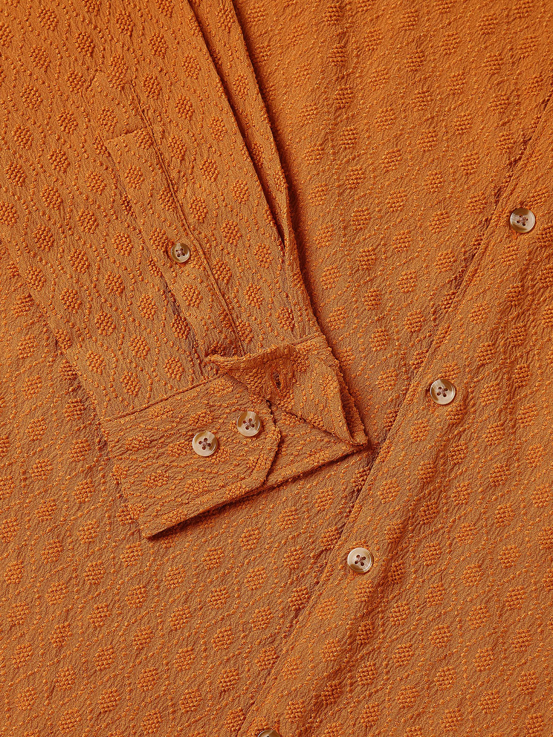 Tangerine Jacquard Shirt