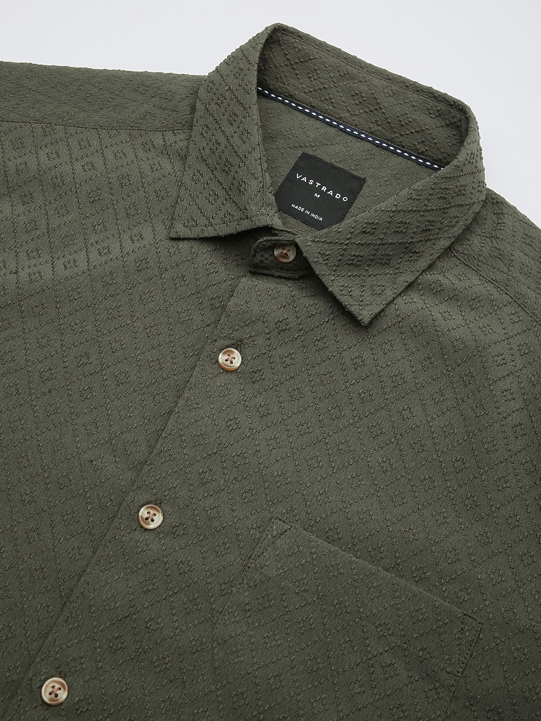 Olive Jacquard Shirt