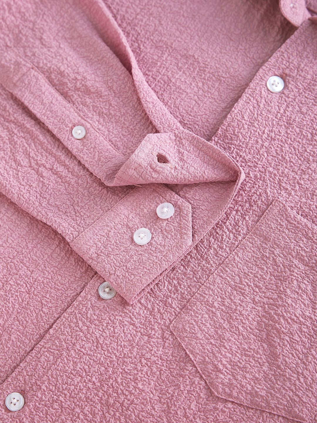 Flamingo Pink Creased Shirt