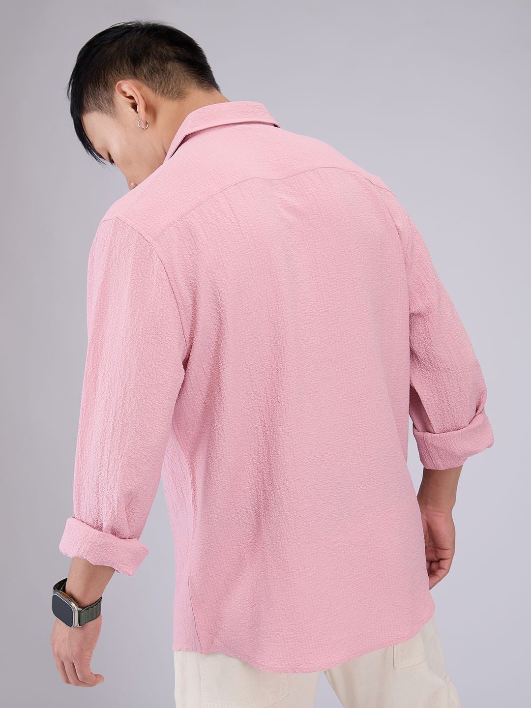 Flamingo Pink Creased Shirt