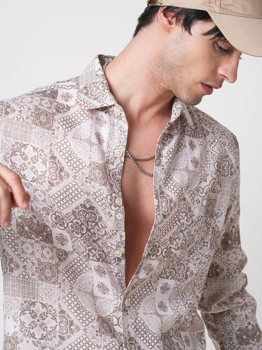 Suave Olive Symmetry Shirt
