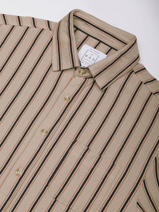 Multicolour Striped Knitted Shirt