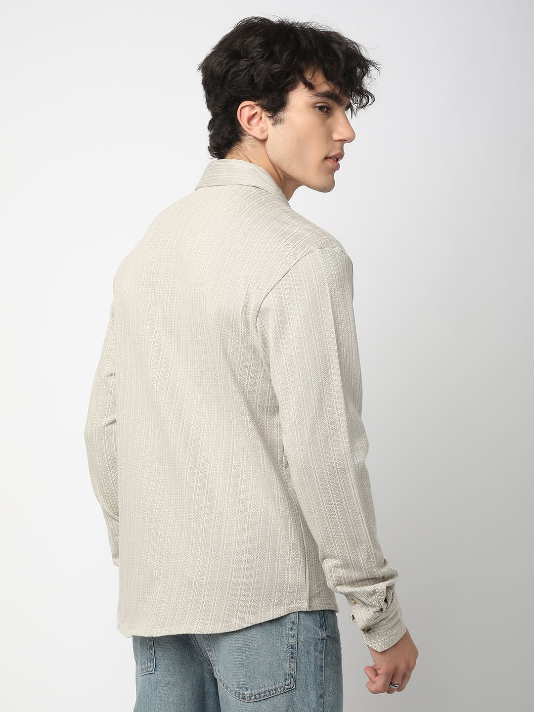 Multicolour Striped Knitted Shirt