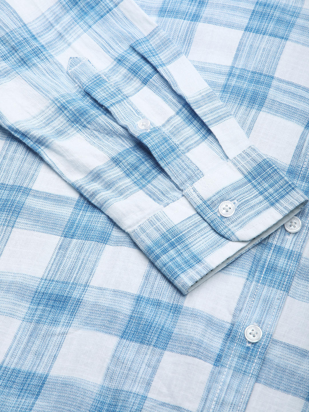 Suave Blue & White Box Checks Shirt