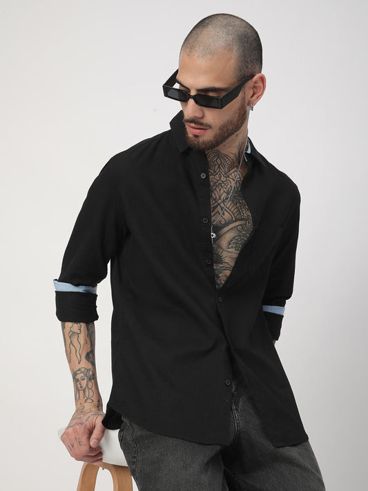 Solid Black Shirt