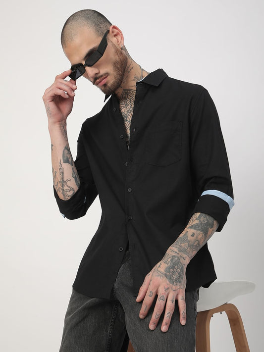 Solid Black Shirt