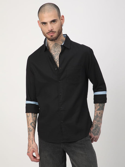Solid Black Shirt