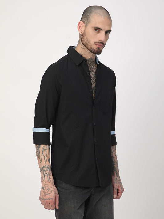 Solid Black Shirt