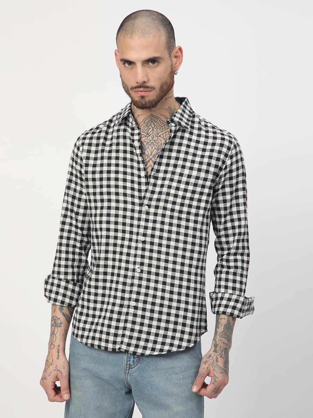 Black & White Checkered Shirt