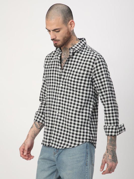 Black & White Checkered Shirt