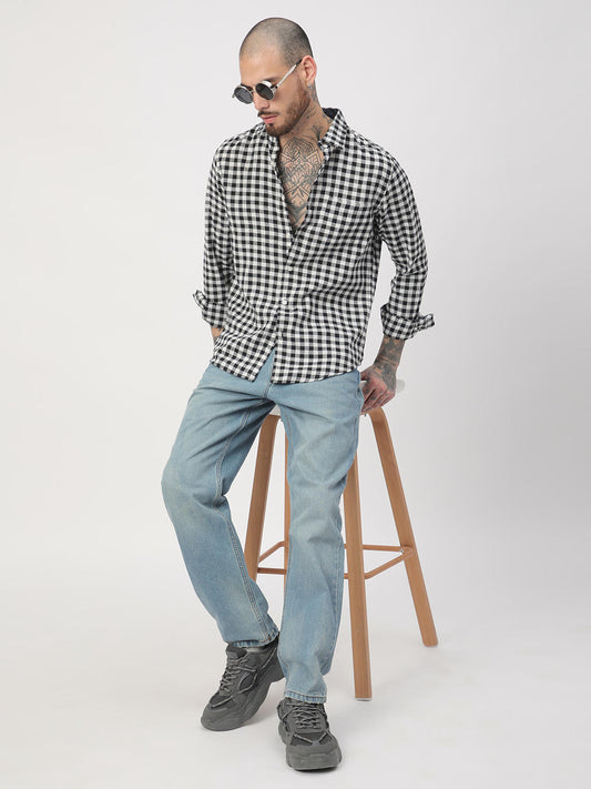 Black & White Checkered Shirt