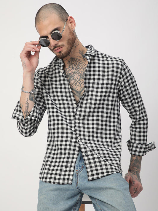 Black & White Checkered Shirt