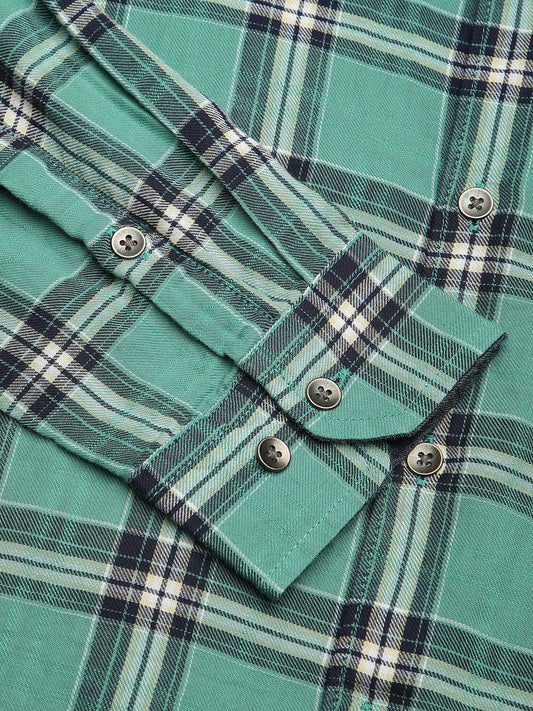 Green Tartan Checked Shirt