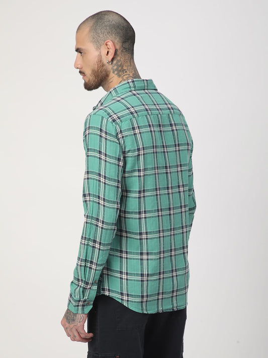Green Tartan Checked Shirt