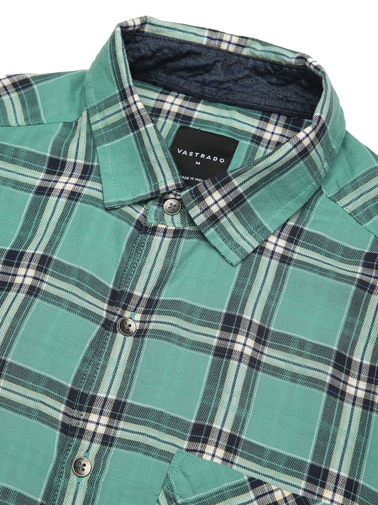 Green Tartan Checked Shirt