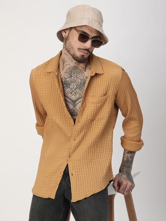 Eccentric Bronze Jacquard Shirt