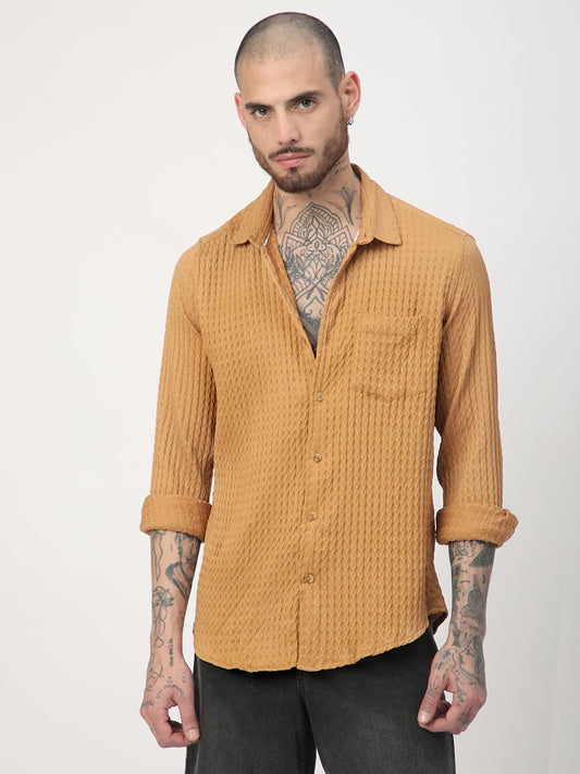 Eccentric Bronze Jacquard Shirt