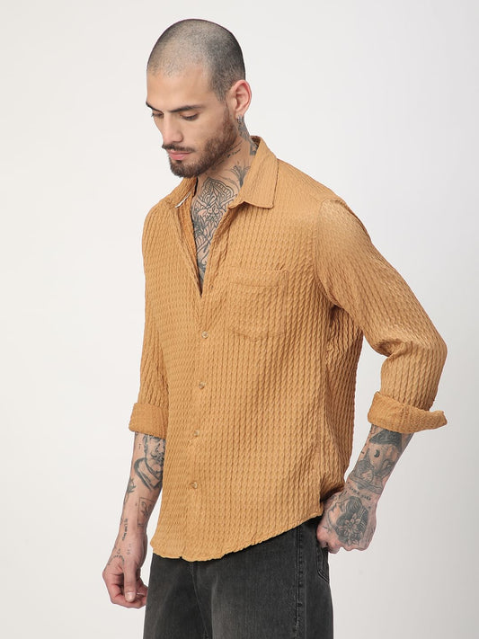 Eccentric Bronze Jacquard Shirt