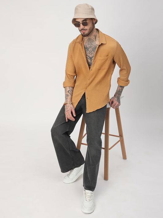 Eccentric Bronze Jacquard Shirt