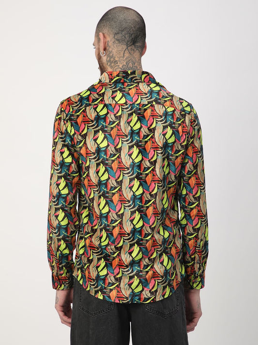 Quirky Fluorescent Remix Multicolor Shirt