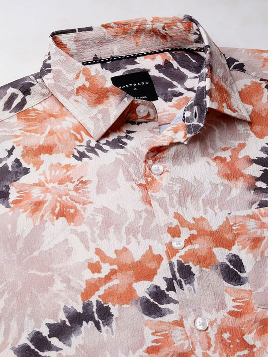 Artistic Paint Splash Multicolour Crushed Shirt