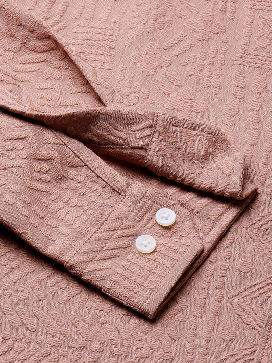 Desert Coral Jacquard Shirt