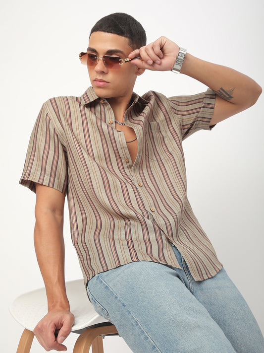 Multicolour Roman Striped Shirt