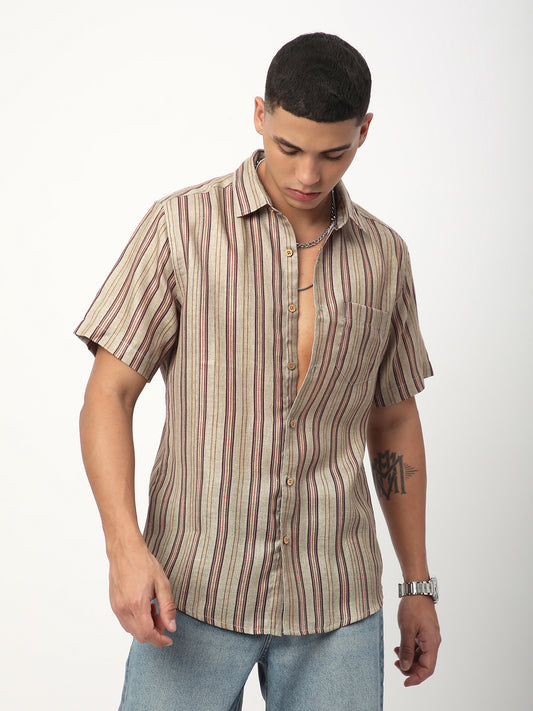 Multicolour Roman Striped Shirt