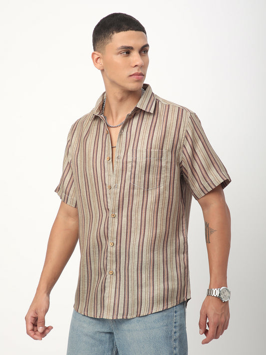 Multicolour Roman Striped Shirt