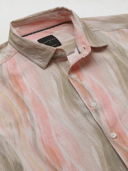Multicolour Blooming Creased Shirt