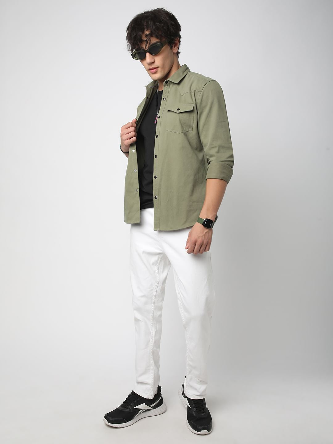 Classic Olive Double Pocket Overshirt